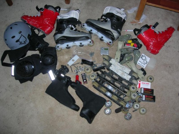 My skates  parts  etc